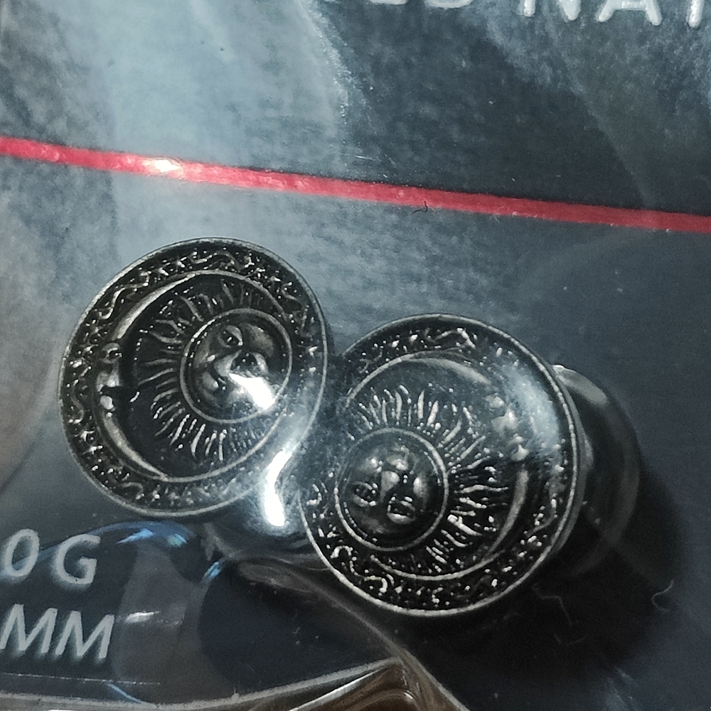 Sun and Moon Black/Gold/Silver Gauges
